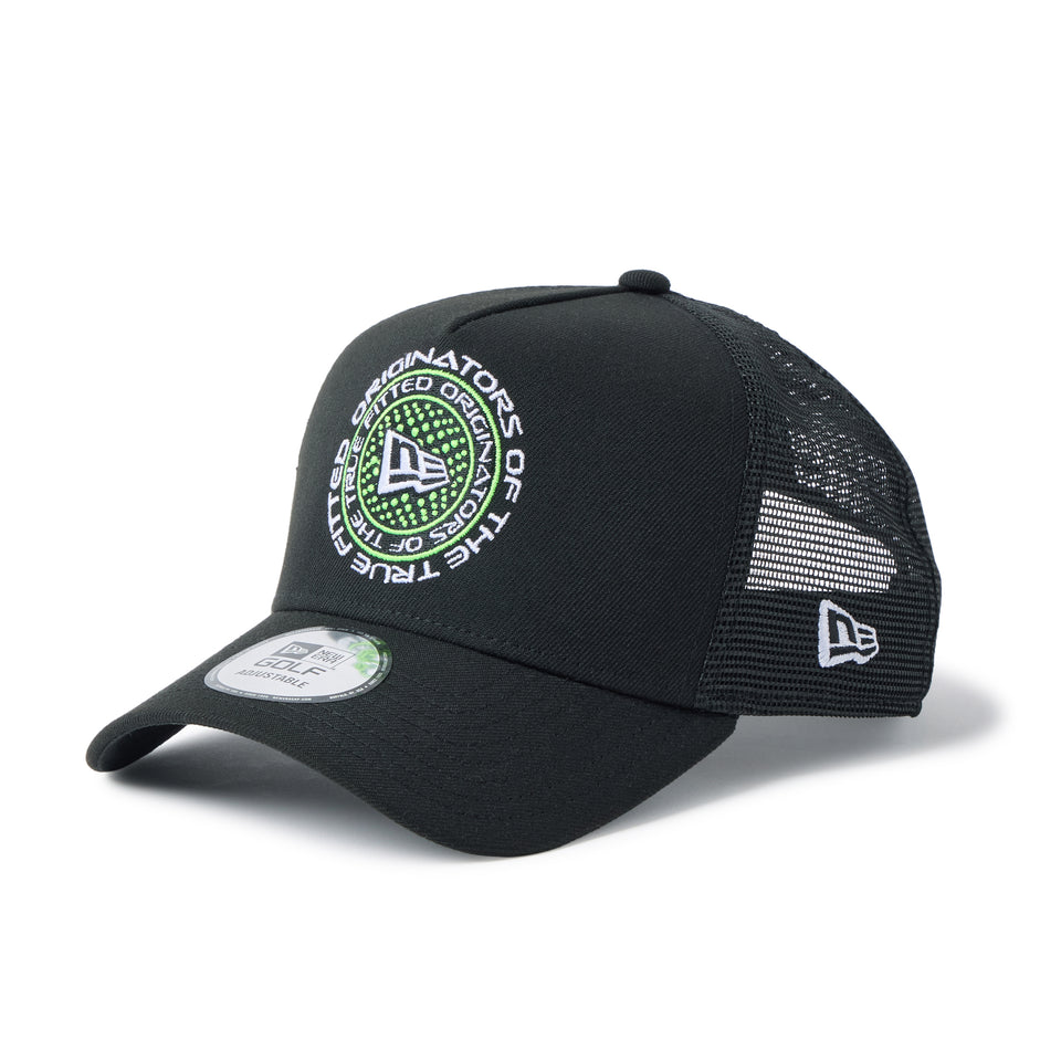 9FORTY A-Frame トラッカー Circle Logo ブラック | ゴルフ | NEW ERA ニューエラ公式オンラインストア