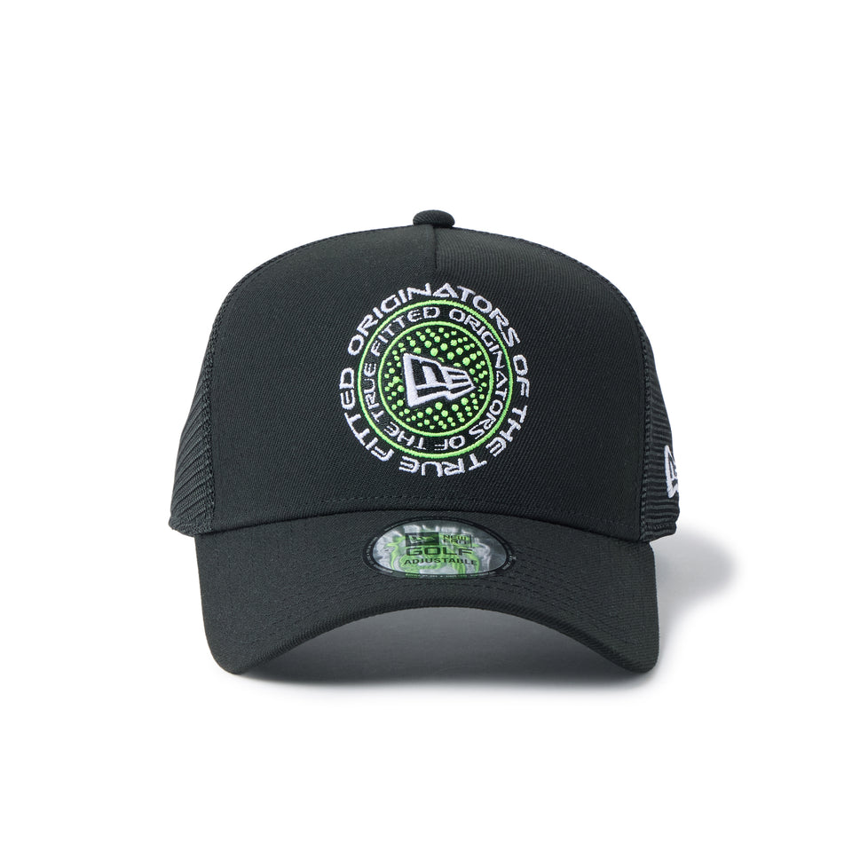 9FORTY A-Frame トラッカー Circle Logo ブラック | ゴルフ | NEW ERA ニューエラ公式オンラインストア