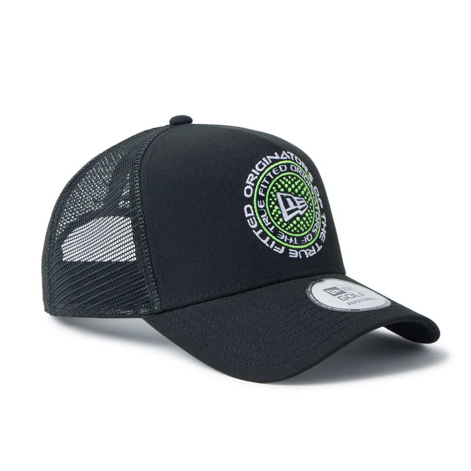 9FORTY A-Frame トラッカー Circle Logo ブラック | ゴルフ | NEW ERA ニューエラ公式オンラインストア