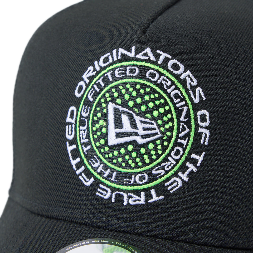 9FORTY A-Frame トラッカー Circle Logo ブラック | ゴルフ | NEW ERA ニューエラ公式オンラインストア
