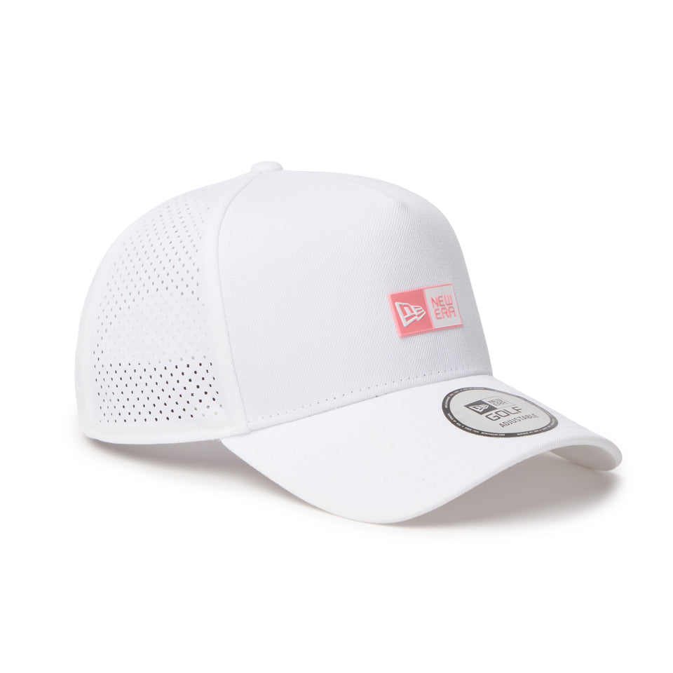 9FORTY A-Frame レーザーパーフォレーション Box Logo ボックスロゴ ホワイト | ゴルフ | NEW ERA ニューエラ公式オンラインストア