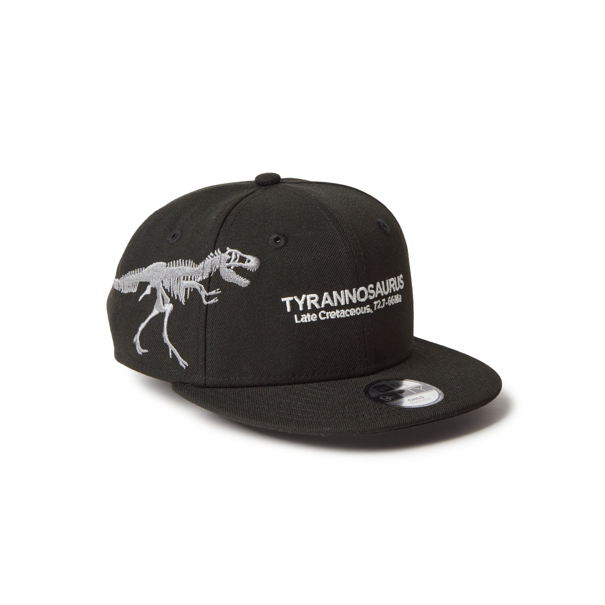 キッズ Child 9FIFTY Tyrannosaurus ティラノサウルス 化石 ブラック
