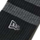 ソックス クルー 2ペア ライン フラッグロゴ エンブロイダリー ブラック ホワイトライン/グレーライン | NEW ERA ニューエラ公式オンラインストア