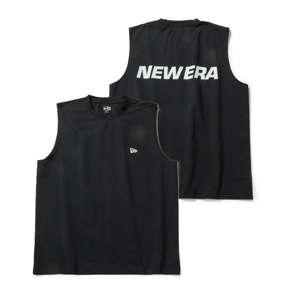 ユーティリティー スリーブレス テックTシャツ Wordmark Logo ブラック｜アウトドア