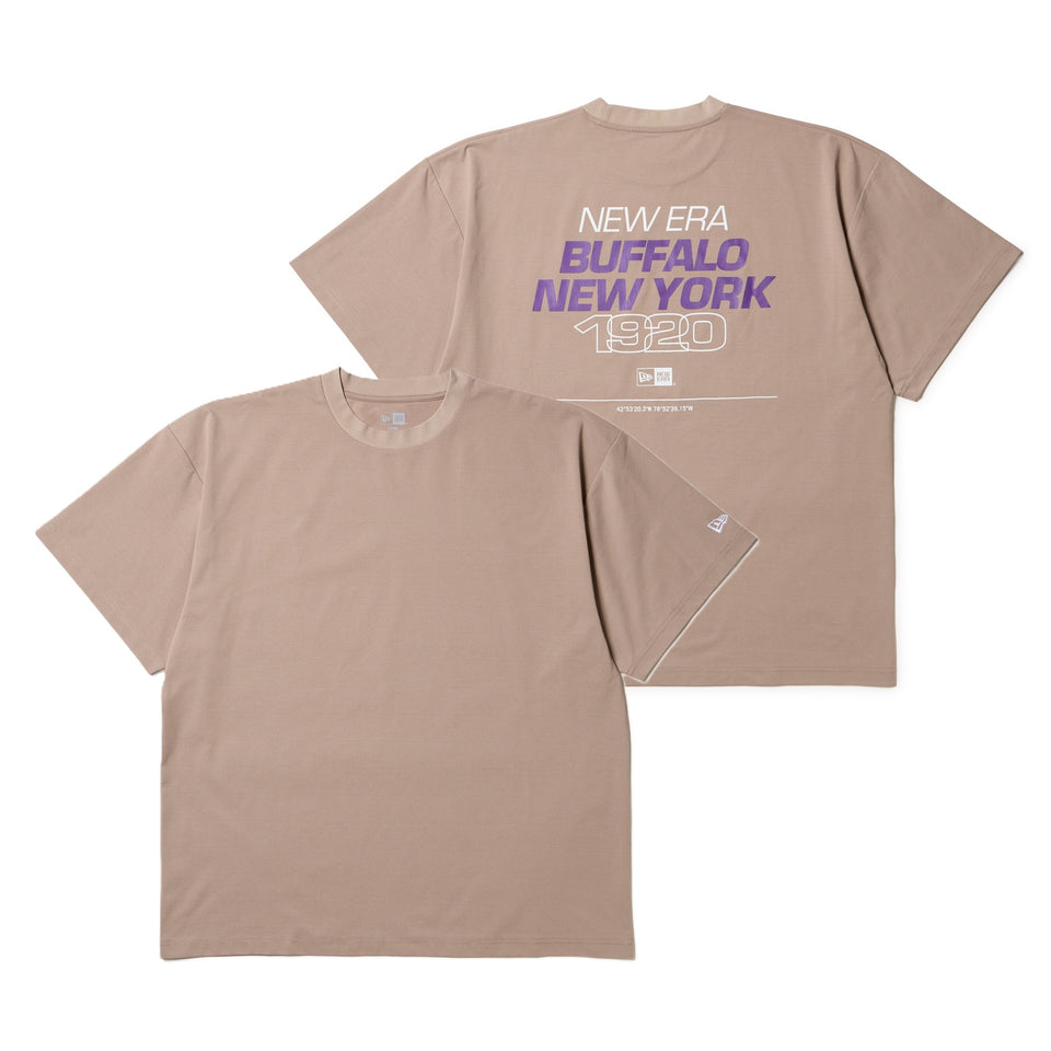 半袖 ユーティリティー オーバーサイズド Tシャツ Buffalo.NENY1920 アッシュブラウン｜アウトドア