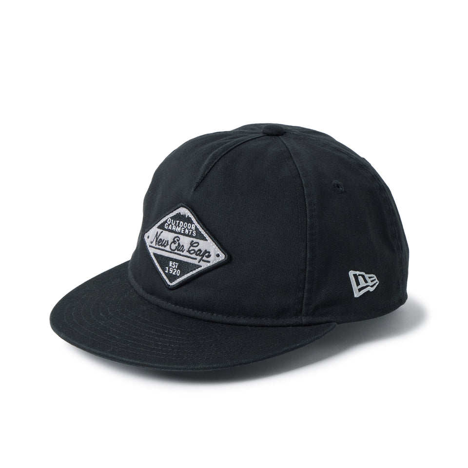 RC 9FIFTY A-Frame Flat Visor コットン Diamond Logo ブラック｜アウトドア | NEW ERA ニューエラ公式オンラインストア