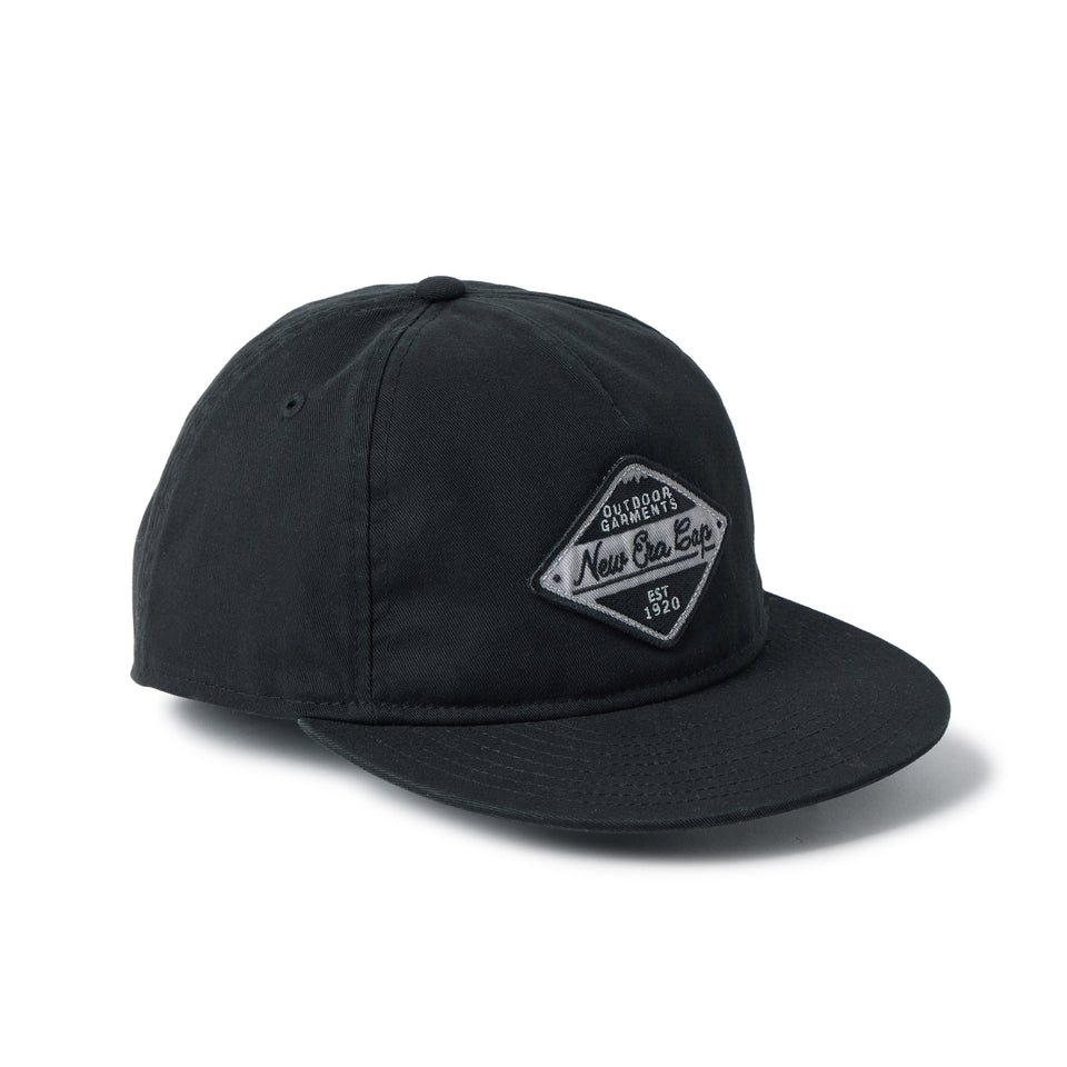 RC 9FIFTY A-Frame Flat Visor コットン Diamond Logo ブラック｜アウトドア | NEW ERA ニューエラ公式オンラインストア