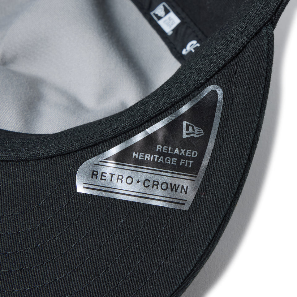 RC 9FIFTY A-Frame Flat Visor コットン Diamond Logo ブラック｜アウトドア | NEW ERA ニューエラ公式オンラインストア