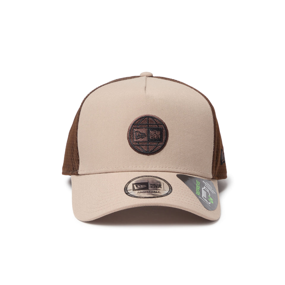 9FORTY A-Frame トラッカー REPREVE ニュートラッカーメッシュ ボックスロゴ アッシュブラウン｜アウトドア | NEW ERA ニューエラ公式オンラインストア