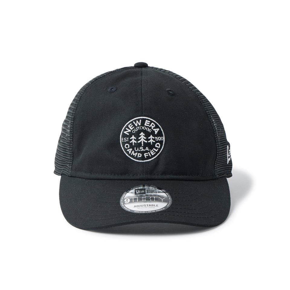 9THIRTY トラッカー Circle Logo ブラック｜アウトドア | NEW ERA ニューエラ公式オンラインストア