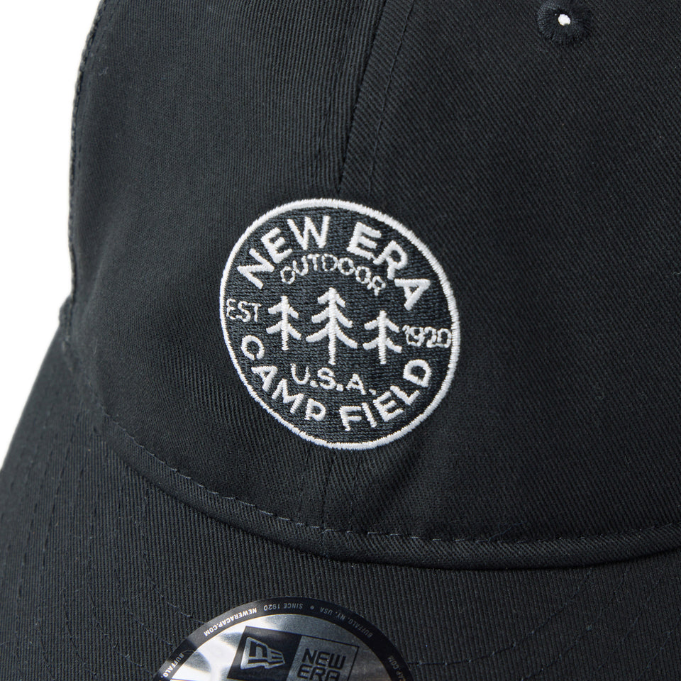 9THIRTY トラッカー Circle Logo ブラック｜アウトドア | NEW ERA ニューエラ公式オンラインストア