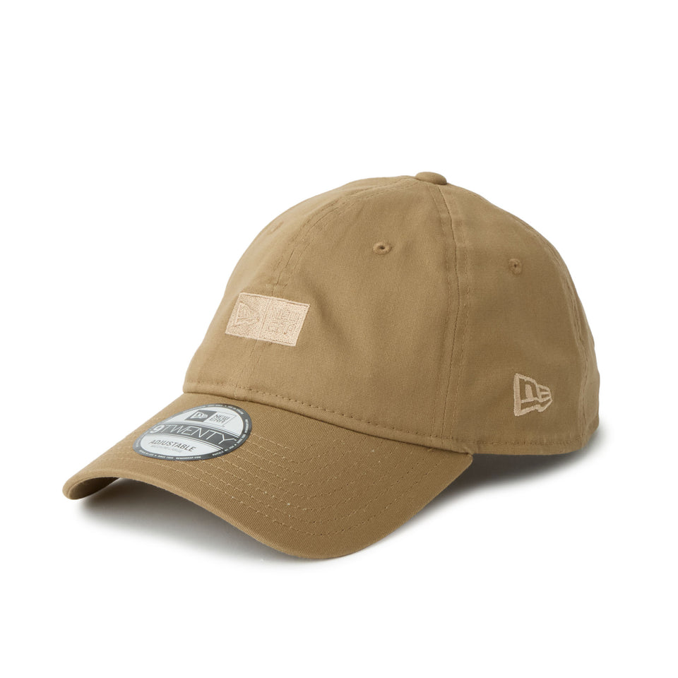 9TWENTY ストレッチコットン Box Logo カーキ | アウトドア