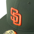 59FIFTY Tech Air　Dot Air サンディエゴ・パドレス ダークグリーン｜アウトドア | NEW ERA ニューエラ公式オンラインストア
