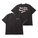 半袖 ウォッシュド コットン Tシャツ Wave Logo スミクロ