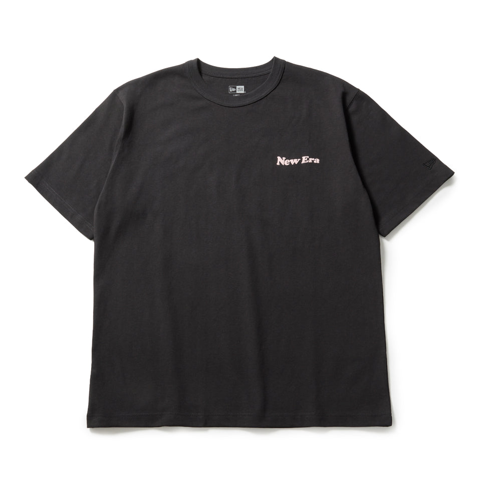 半袖 ウォッシュド コットン Tシャツ Wave Logo スミクロ | ニューエラ