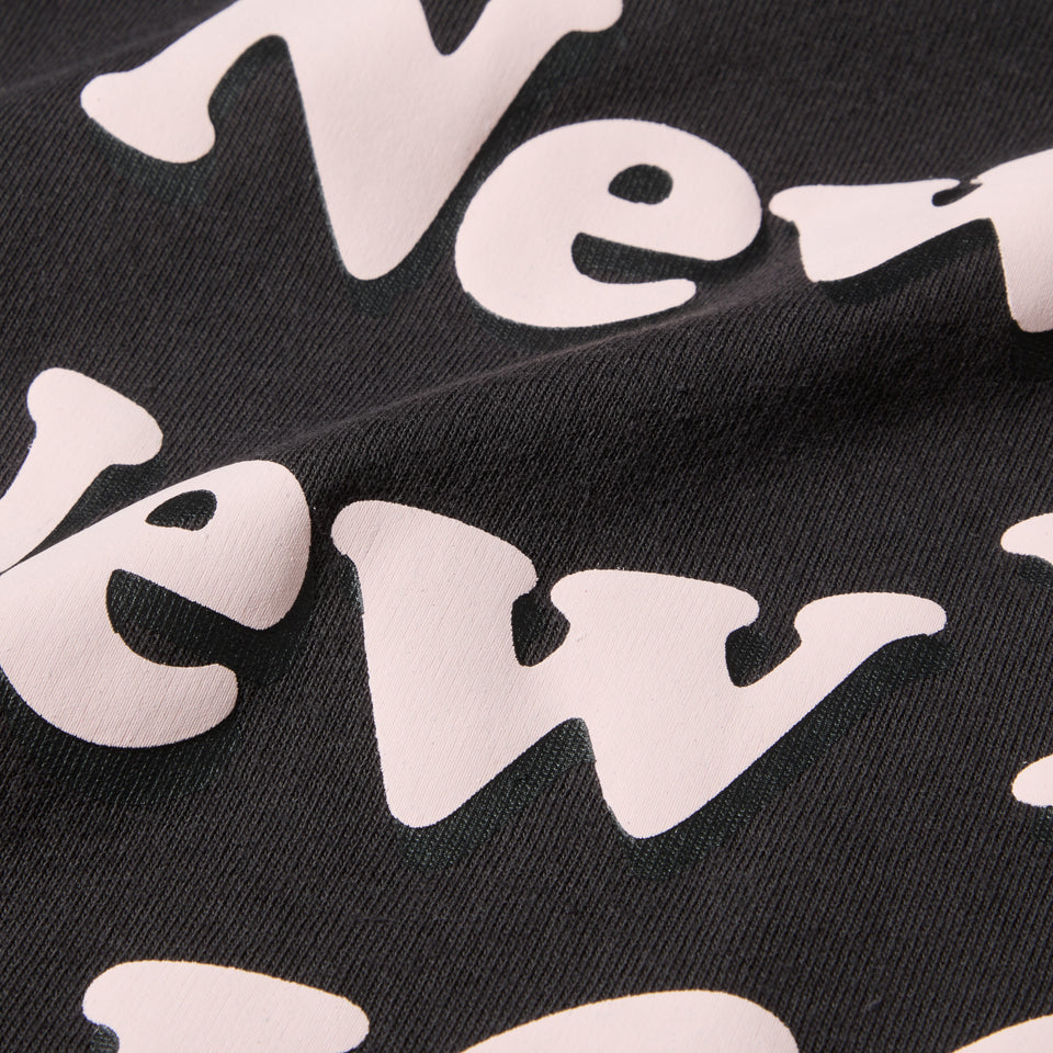 半袖 ウォッシュド コットン Tシャツ Wave Logo スミクロ | NEW ERA ニューエラ公式オンラインストア