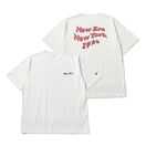 半袖 ウォッシュド コットン Tシャツ Wave Logo オフホワイト