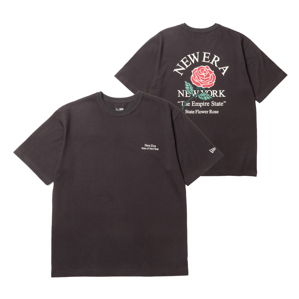半袖 ウォッシュドコットン Tシャツ State Flower スミクロ 半袖 ウォッシュドコットン Tシャツ State Flower スミクロ