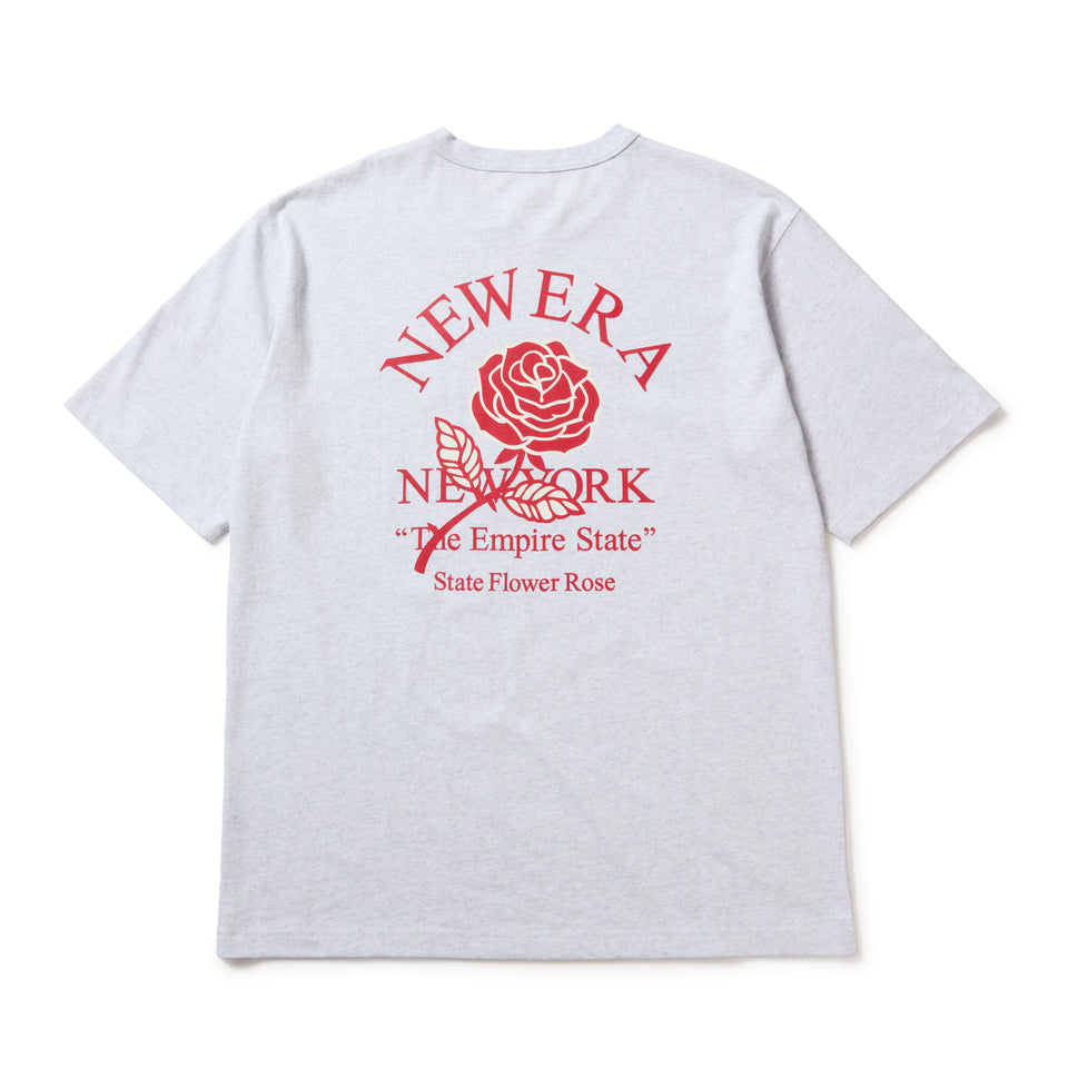 半袖 ウォッシュドコットン Tシャツ State Flower アッシュグレー | NEW ERA ニューエラ公式オンラインストア