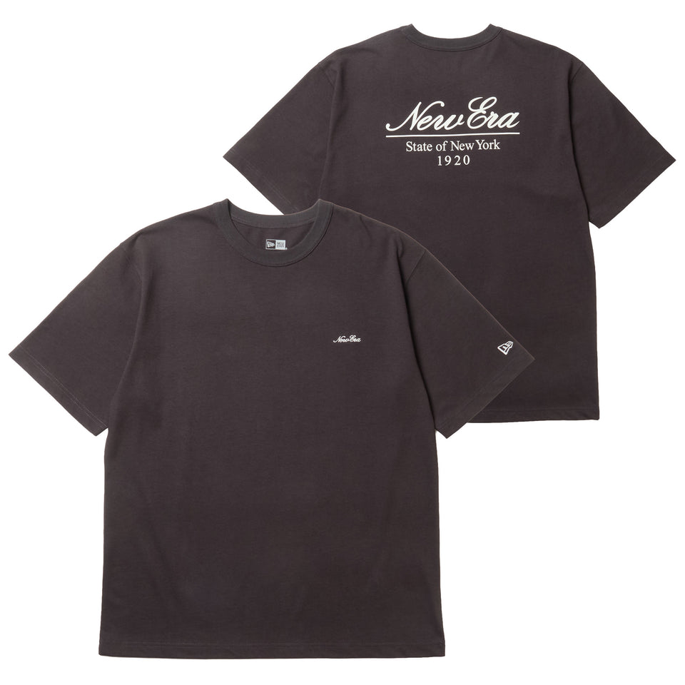 半袖 ウォッシュド コットン Tシャツ Classic Script Logo スミクロ