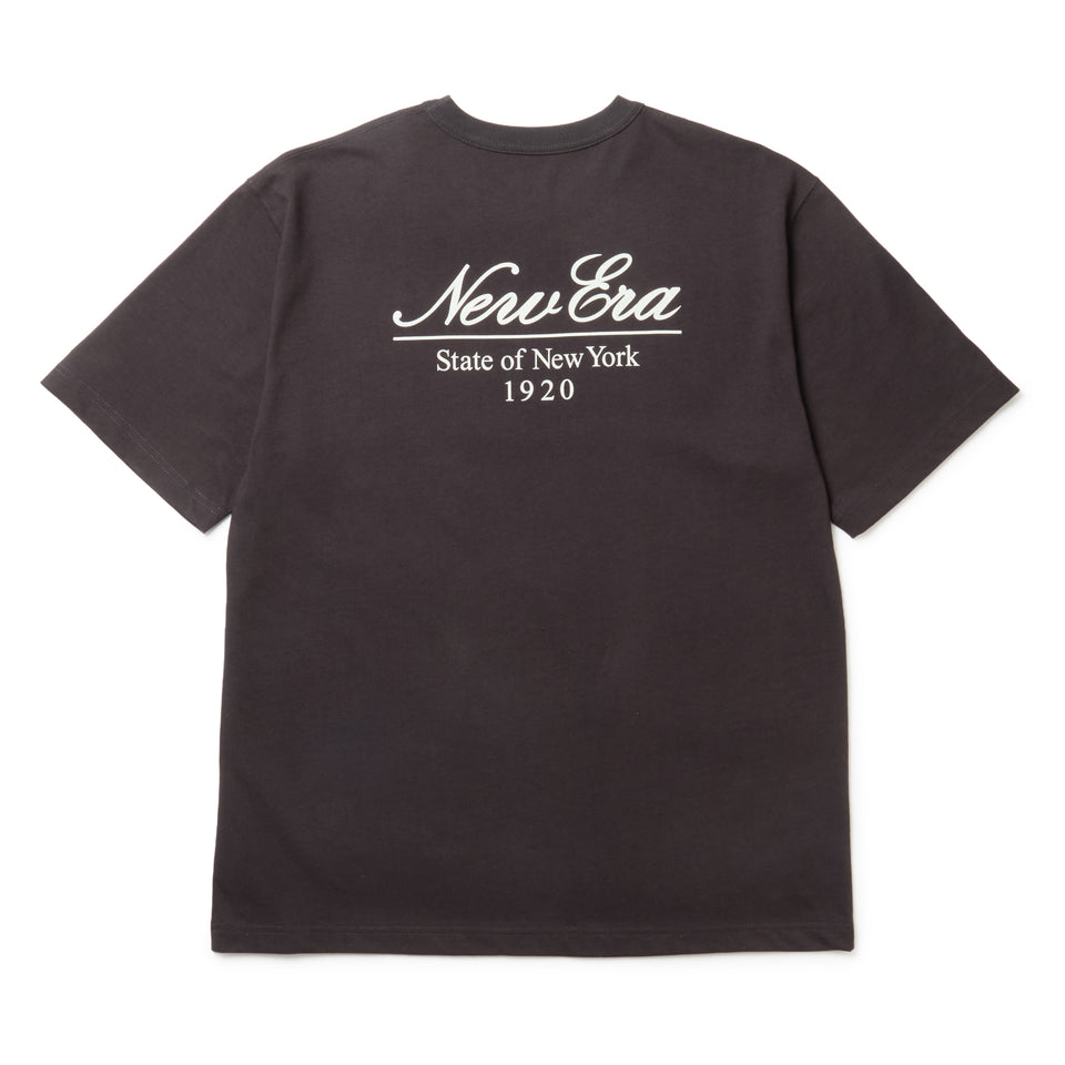 半袖 ウォッシュド コットン Tシャツ Classic Script Logo スミクロ