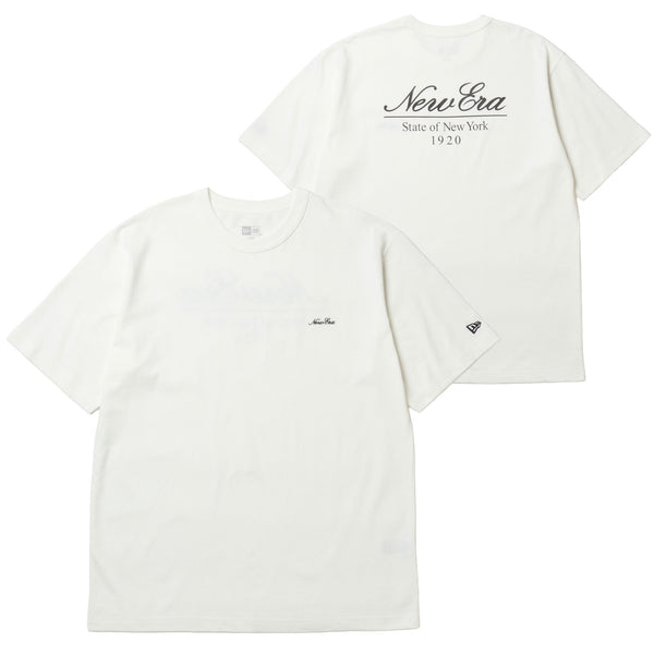 半袖 ウォッシュド コットン Tシャツ Classic Script Logo オフ