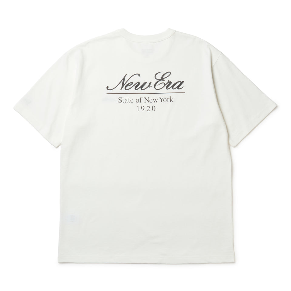 半袖 ウォッシュド コットン Tシャツ Classic Script Logo オフホワイト | NEW ERA ニューエラ公式オンラインストア