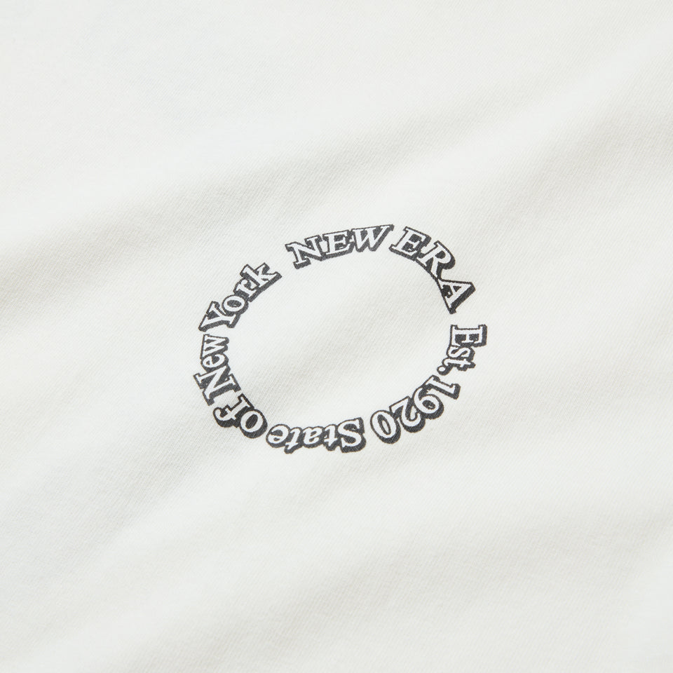 半袖 ウォッシュド コットン Tシャツ Circle Logo オフホワイト | NEW ERA ニューエラ公式オンラインストア