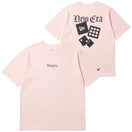 半袖 ウォッシュド コットン Tシャツ 1920 Dice ピンク