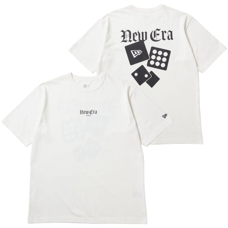 半袖 ウォッシュド コットン Tシャツ 1920 Dice オフホワイト