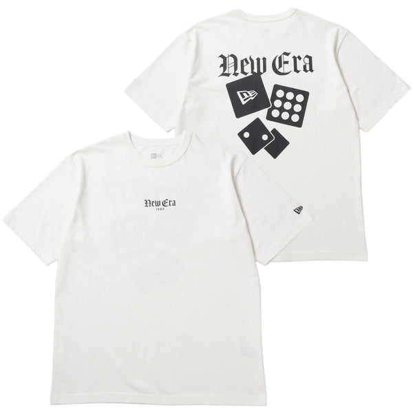 半袖 ウォッシュド コットン Tシャツ 1920 Dice オフホワイト