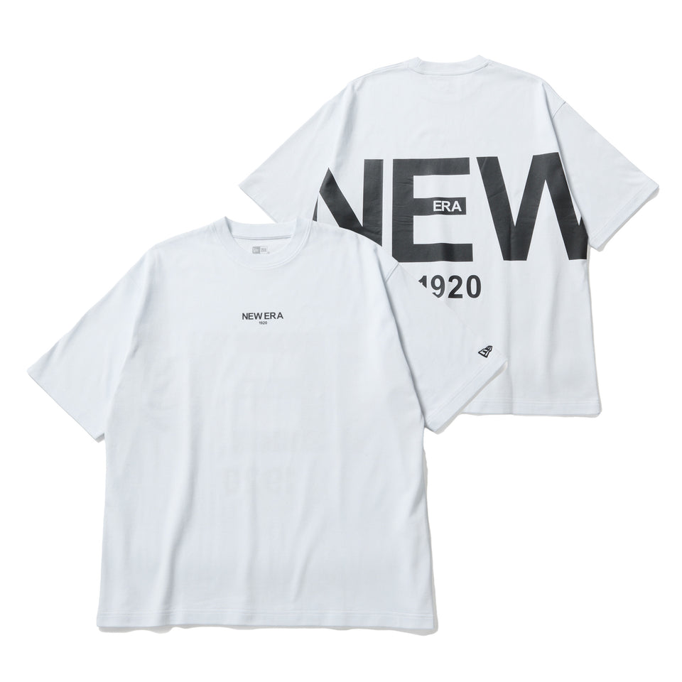 半袖 オーバーサイズド コットン Tシャツ Zoom Up Logo ホワイト