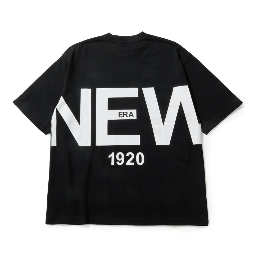 半袖 オーバーサイズド コットン Tシャツ Zoom Up Logo ブラック | NEW ERA ニューエラ公式オンラインストア