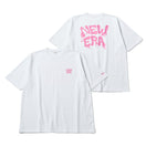半袖 オーバーサイズド コットン Tシャツ Wall Art ホワイト