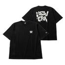 半袖 オーバーサイズド コットン Tシャツ Wall Art ブラック