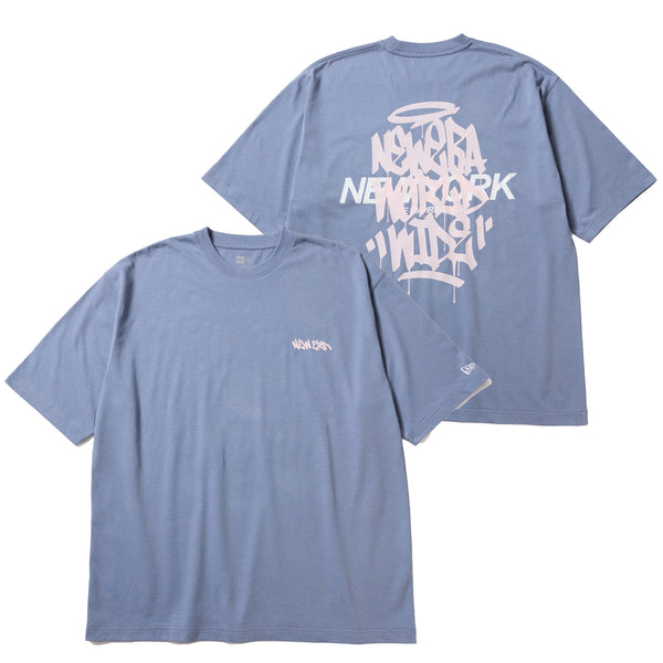 半袖 オーバーサイズド コットン Tシャツ Tagging スレート