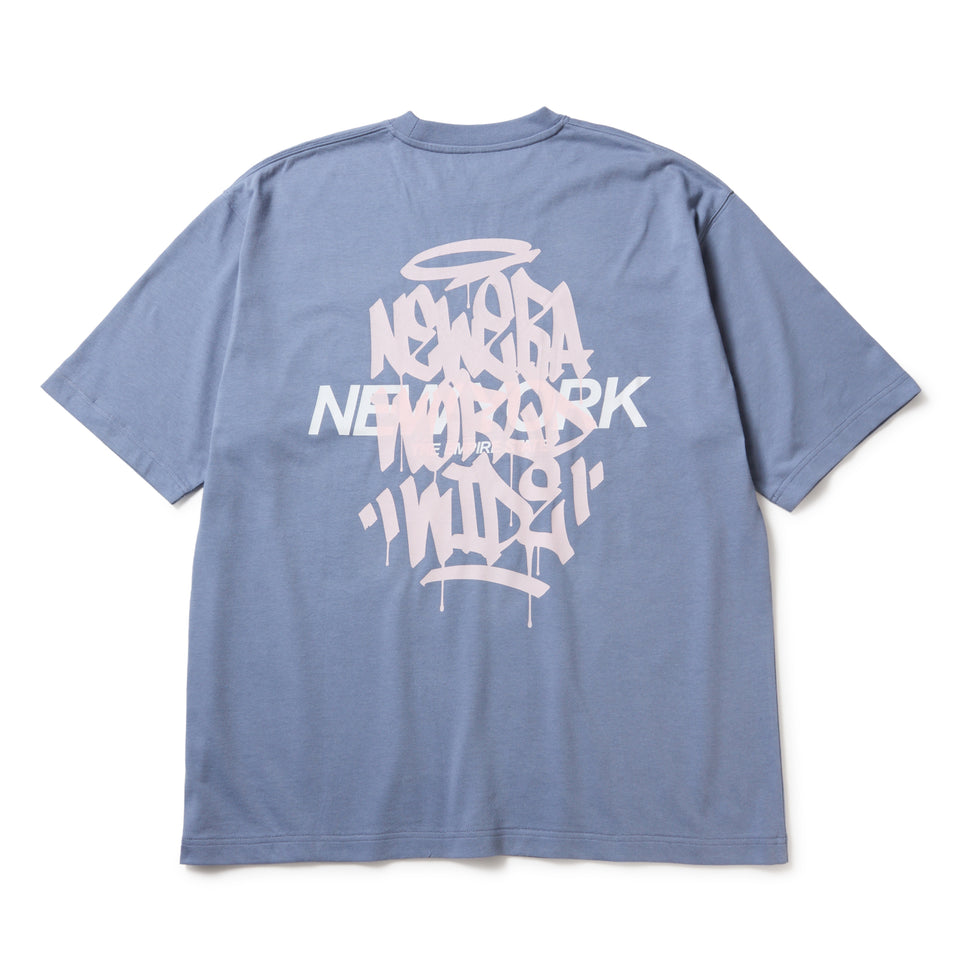 半袖 オーバーサイズド コットン Tシャツ Tagging スレート