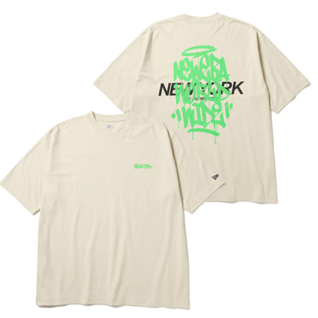 半袖 オーバーサイズド コットン Tシャツ Tagging クリーム