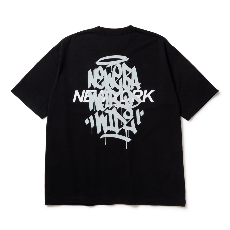 半袖 オーバーサイズド コットン Tシャツ Tagging ブラック