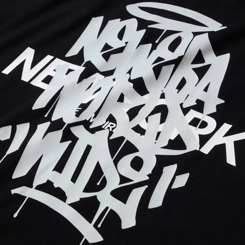 半袖 オーバーサイズド コットン Tシャツ Tagging ブラック
