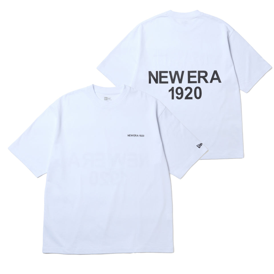 半袖 オーバーサイズド コットン Tシャツ NEW ERA 1920 ホワイト