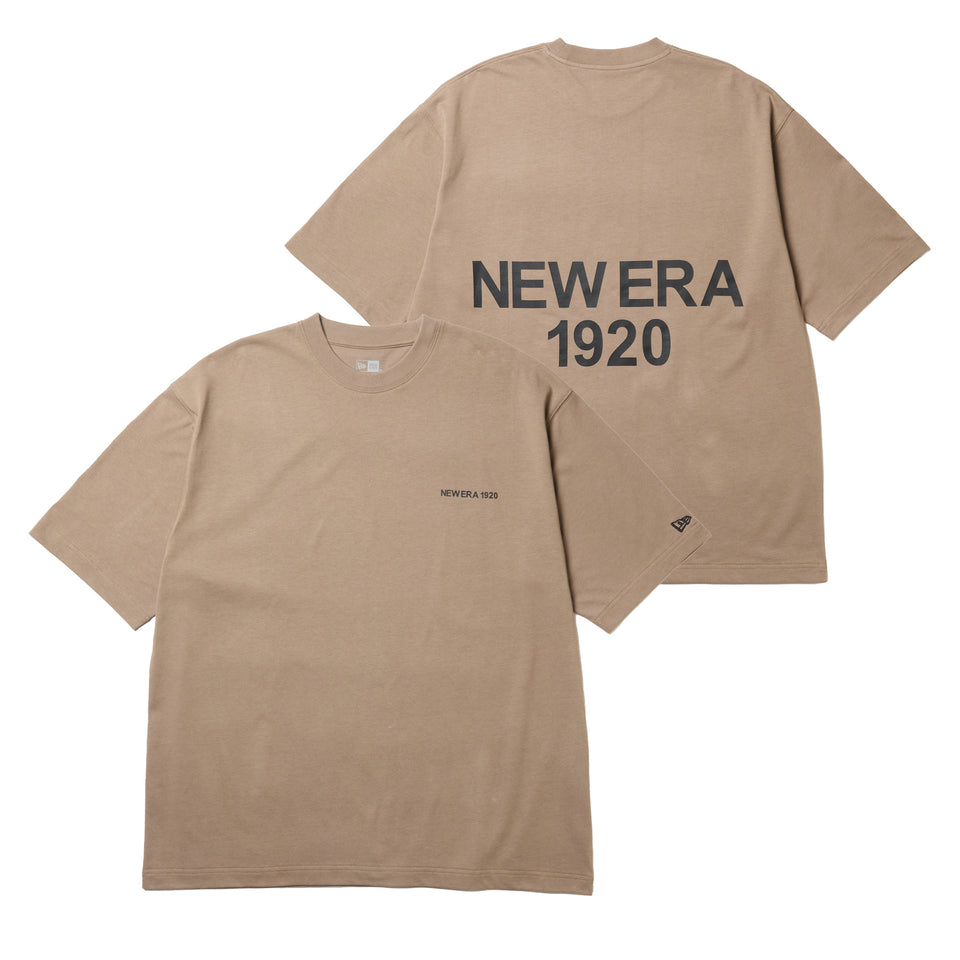 半袖 オーバーサイズド コットン Tシャツ NEW ERA 1920 ピューター