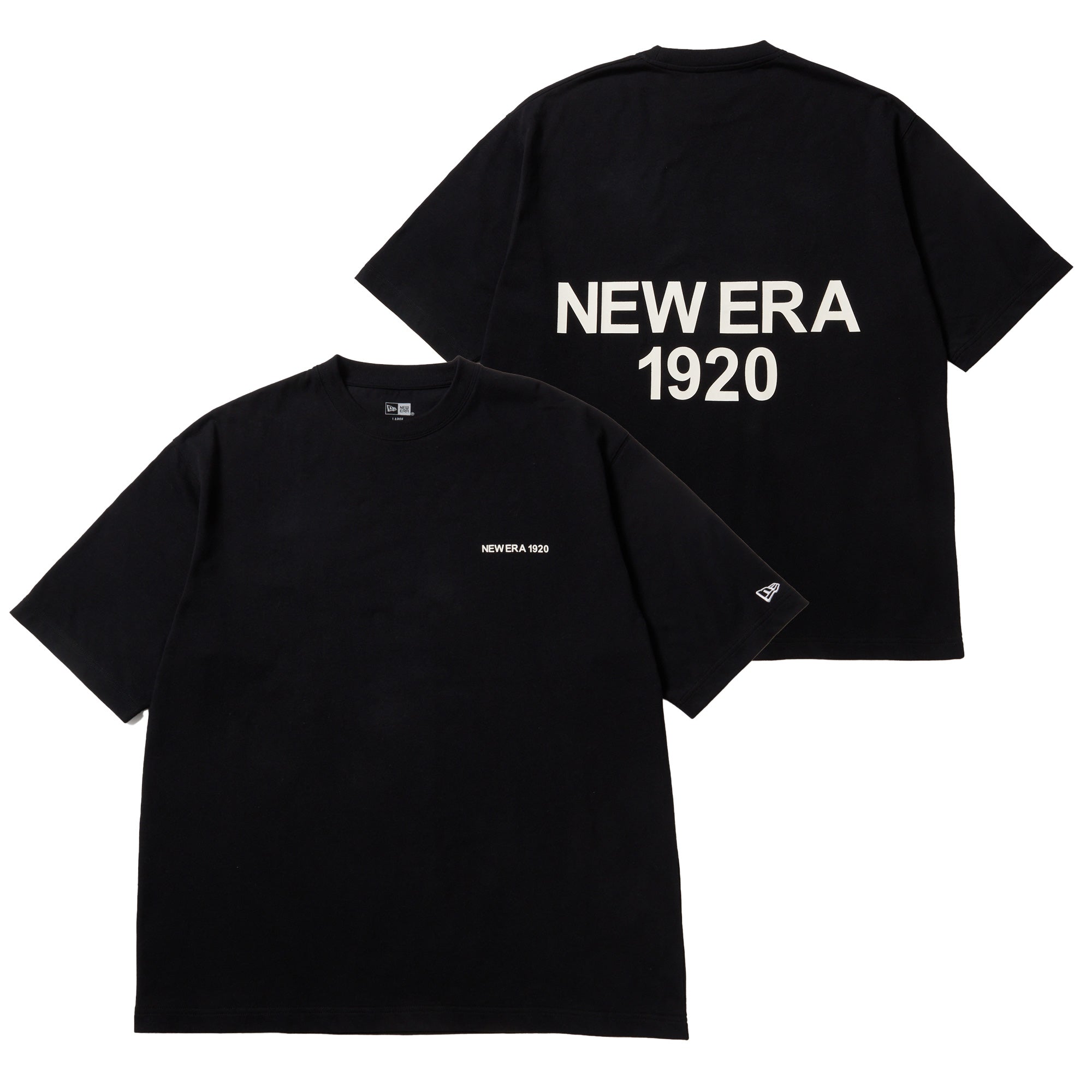 半袖 オーバーサイズド コットン Tシャツ NEW ERA 1920 ブラック
