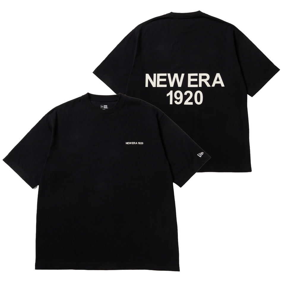 半袖 オーバーサイズド コットン Tシャツ NEW ERA 1920 ブラック