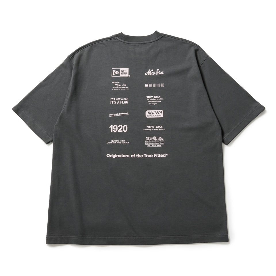 半袖 オーバーサイズド コットン Tシャツ Logo Archive グラファイト