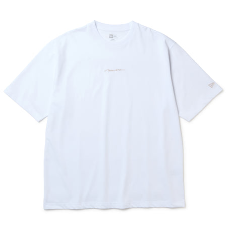 半袖 オーバーサイズド コットン Tシャツ Handwritten Logo ホワイト