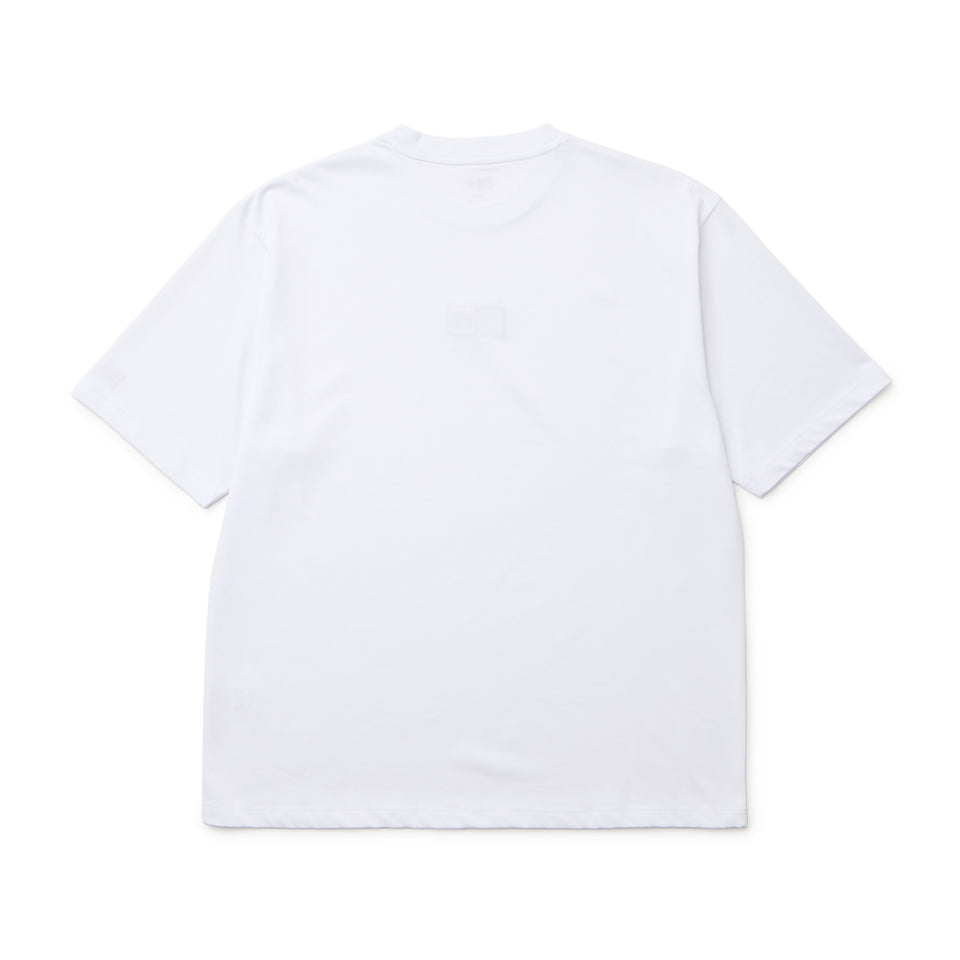 半袖 オーバーサイズド コットン Tシャツ Box Logo Embroidery ホワイト | NEW ERA ニューエラ公式オンラインストア