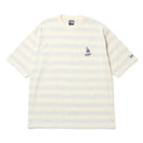 半袖 オーバーサイズド コットン Tシャツ ボーダー ロサンゼルス・ドジャース オフホワイト | NEW ERA ニューエラ公式オンラインストア
