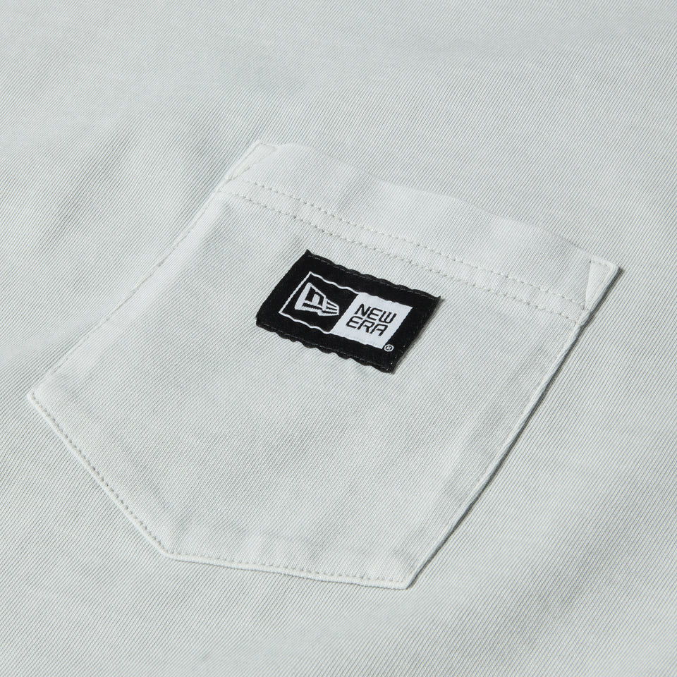 半袖 ガーメントダイ コットン Tシャツ Box Logo Woven Patch グレー | NEW ERA ニューエラ公式オンラインストア