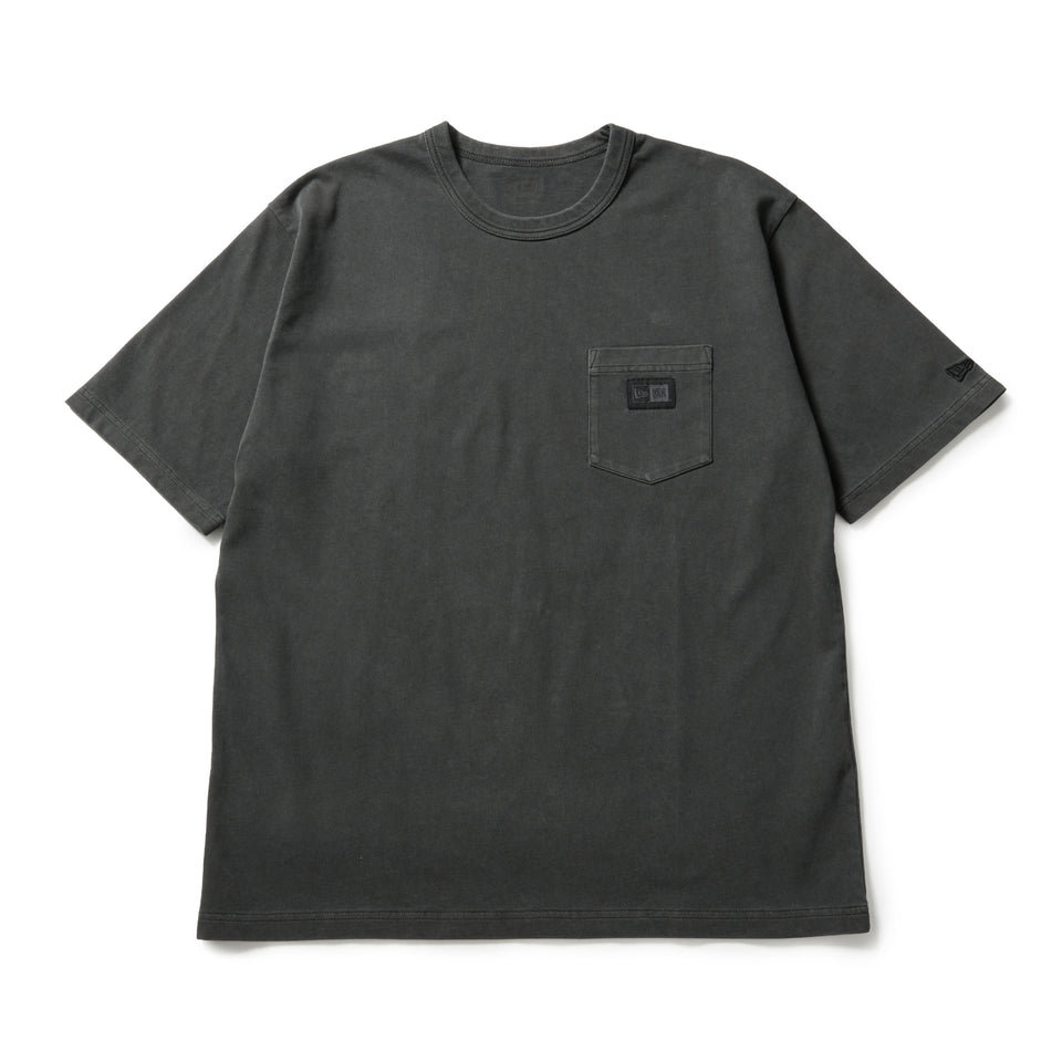 半袖 ガーメントダイ コットン Tシャツ Box Logo Woven Patch